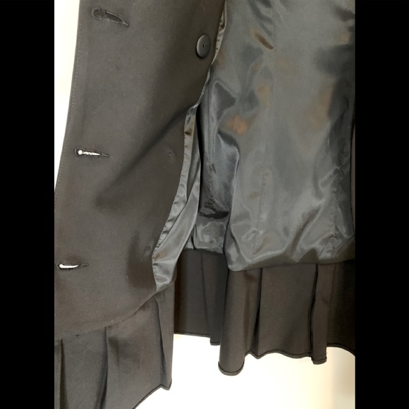 ZARA Black Pleated Double Breasted Dress XS NWT Retail $119 - Picture 7 of 8